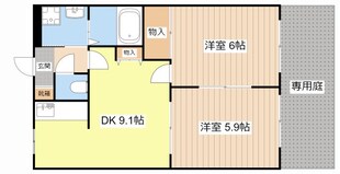 サンハイツ・オクヤマの物件間取画像